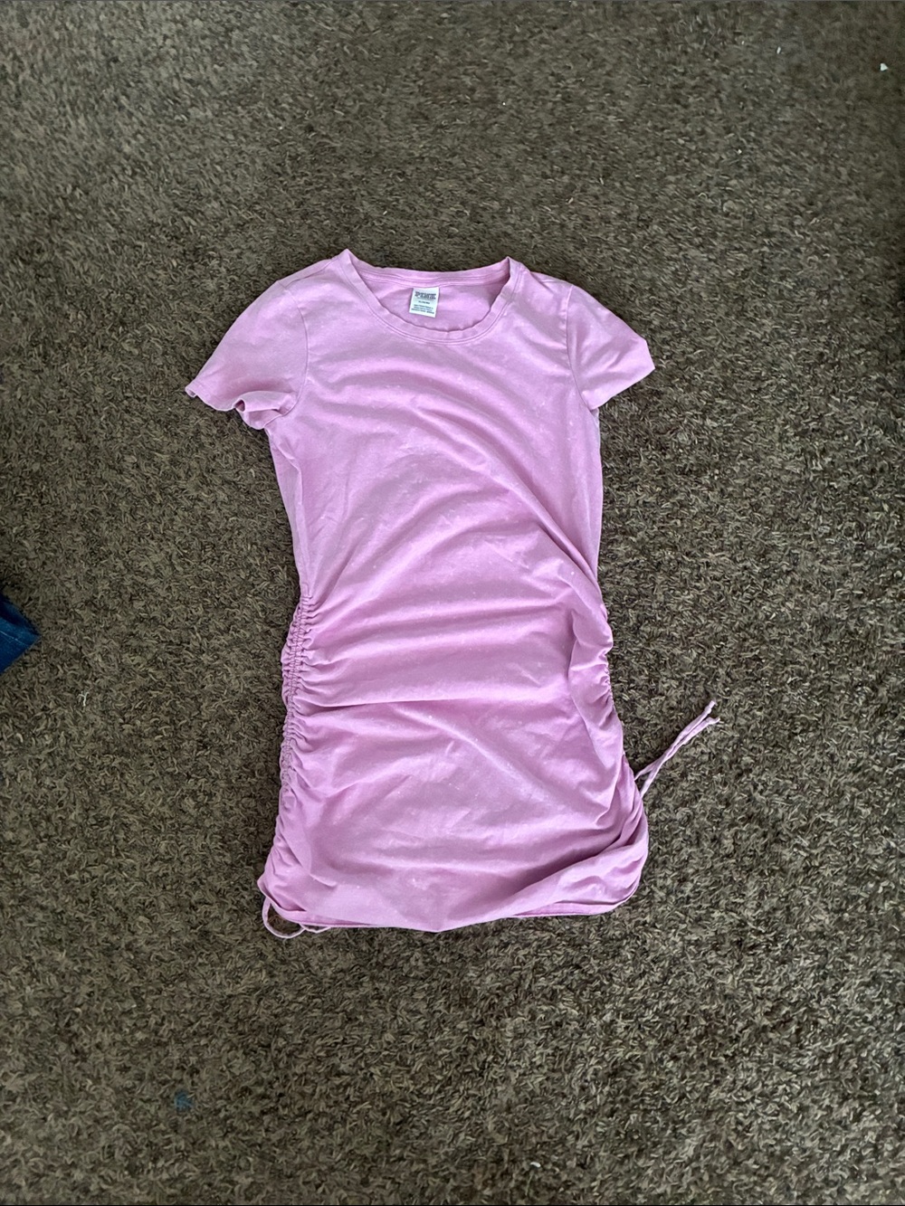 PINK Victoria's Secret Light Pink Ruched T-Shirt Dress